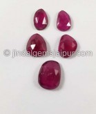 Rubellite Rose Cut Slices